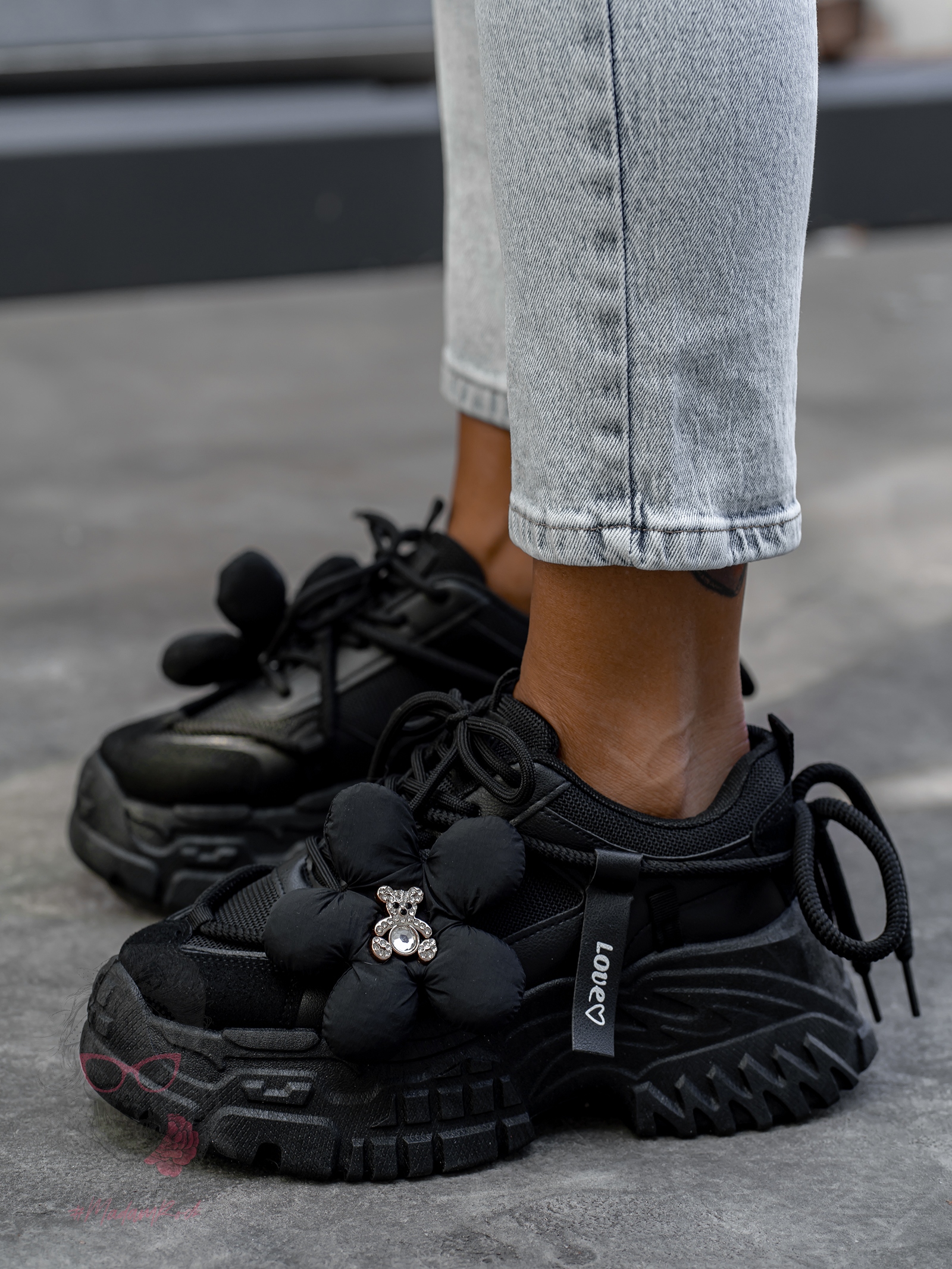 Buty sportowe Madam Vinno czarne