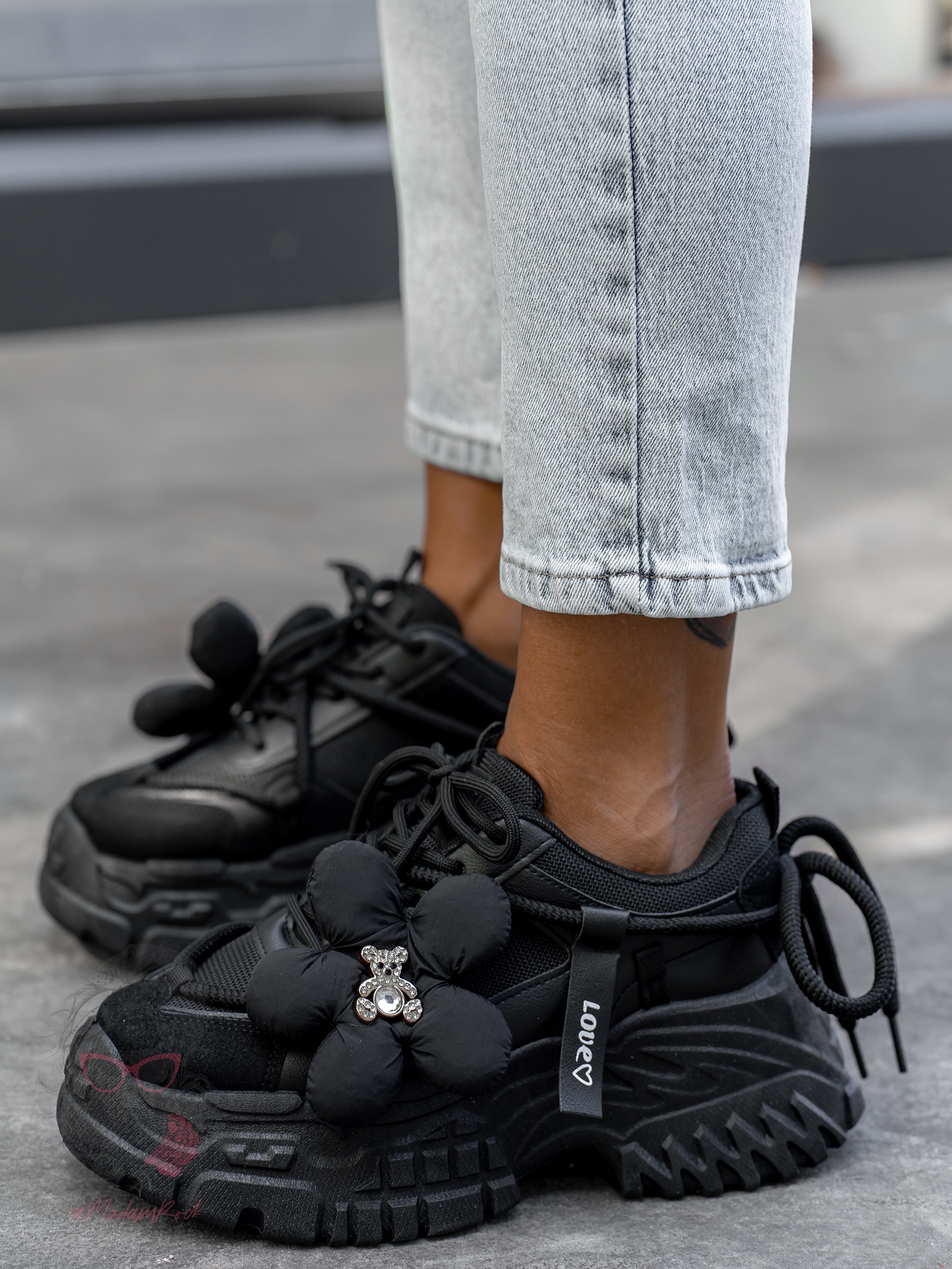 Buty sportowe Madam Vinno czarne