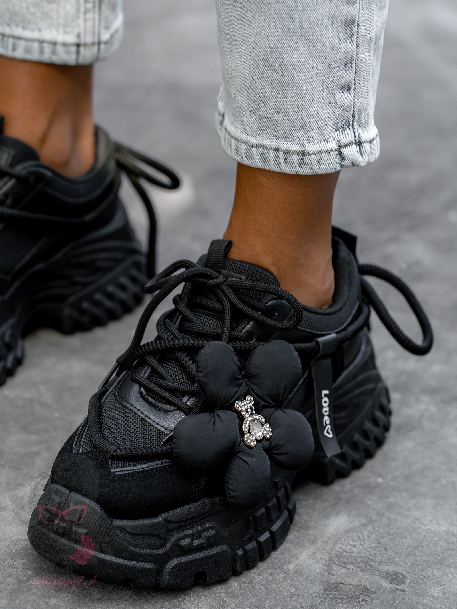 Buty sportowe Madam Vinno czarne