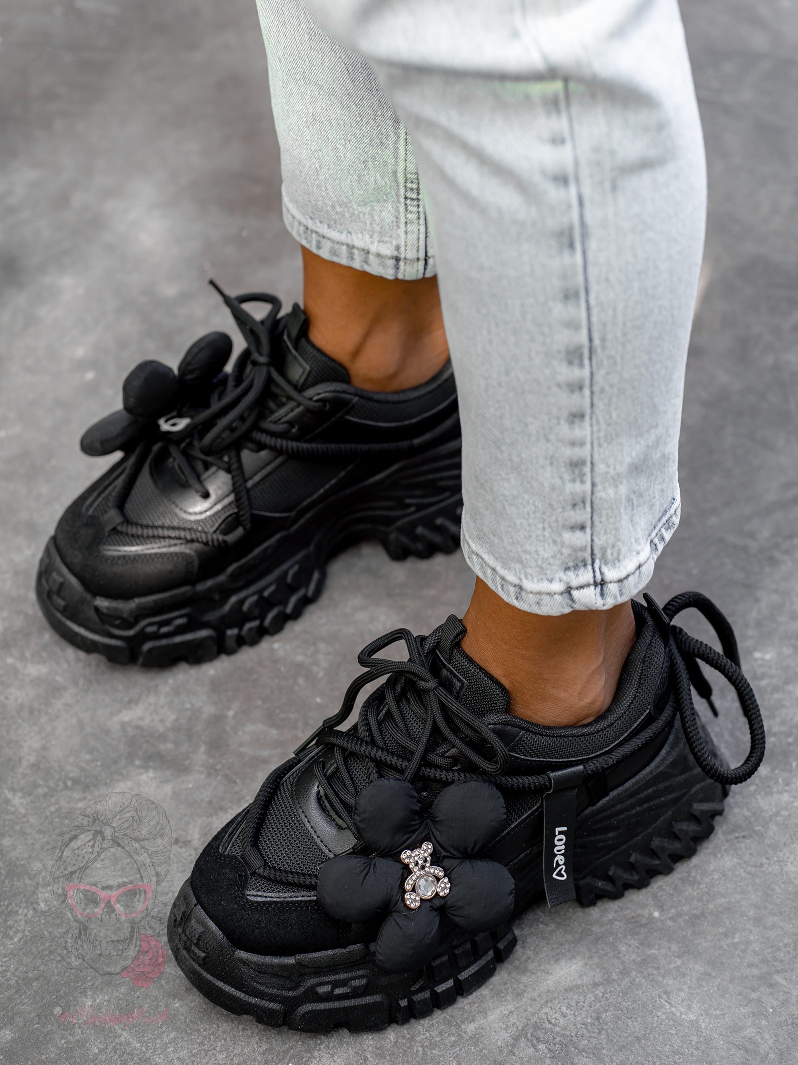 Buty sportowe Madam Vinno czarne