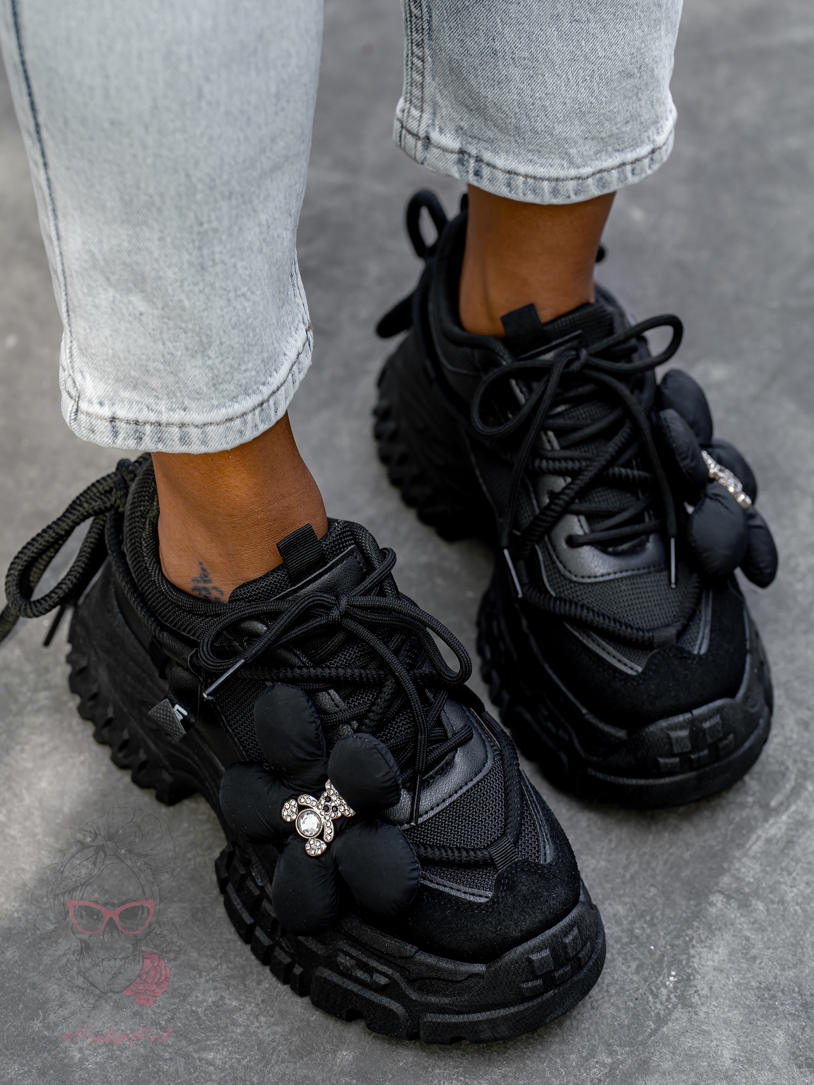 Buty sportowe Madam Vinno czarne