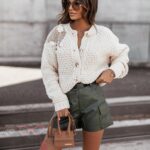 Sweter pleciony Balmis beżowy