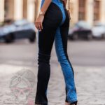 Spodnie jeansowe dopasowane Lays niebiesko-czarne