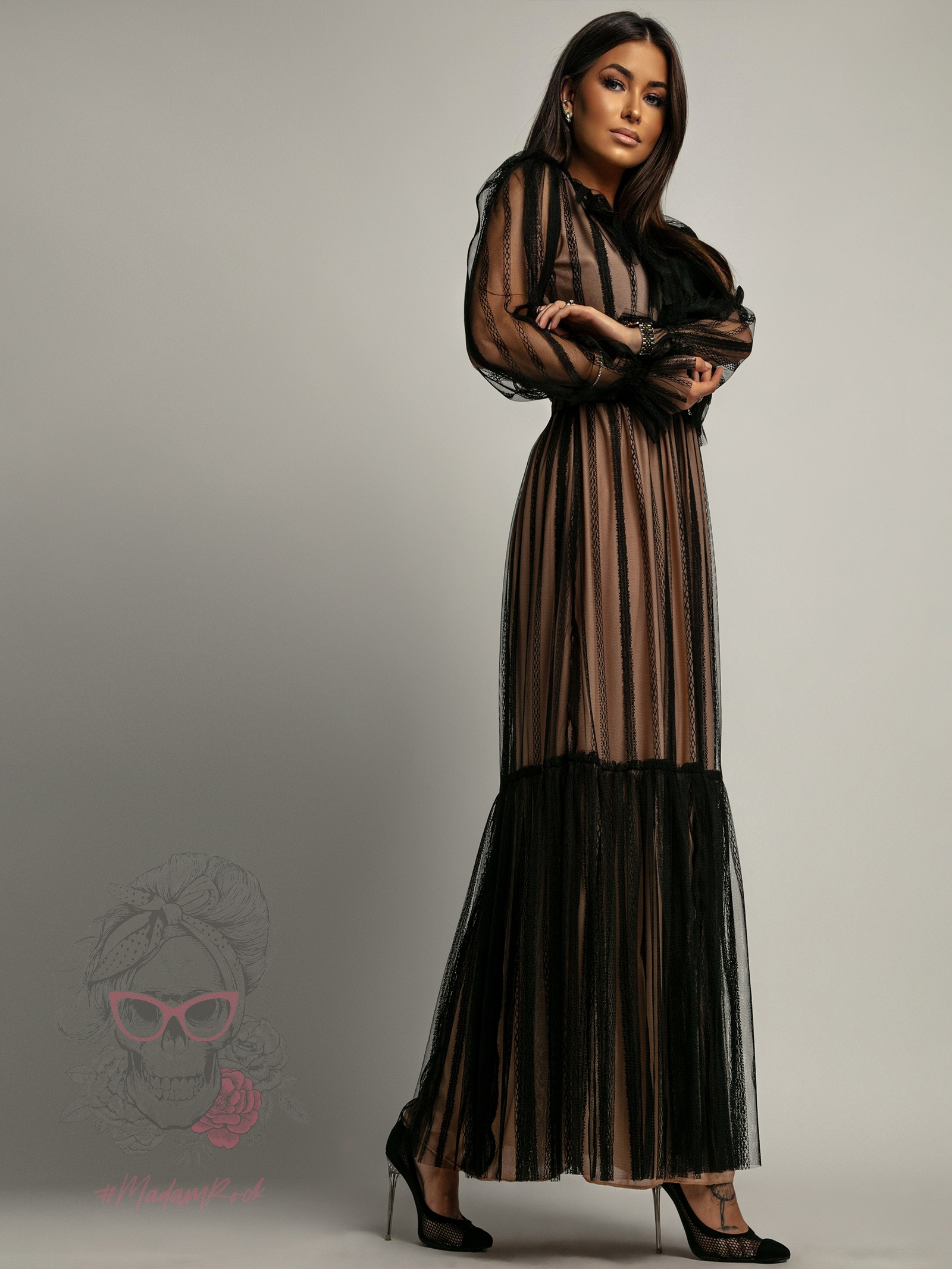 Sukienka maxi NB Malinde czarna