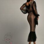 Komplet bluzka + spódnica Malinde czarny