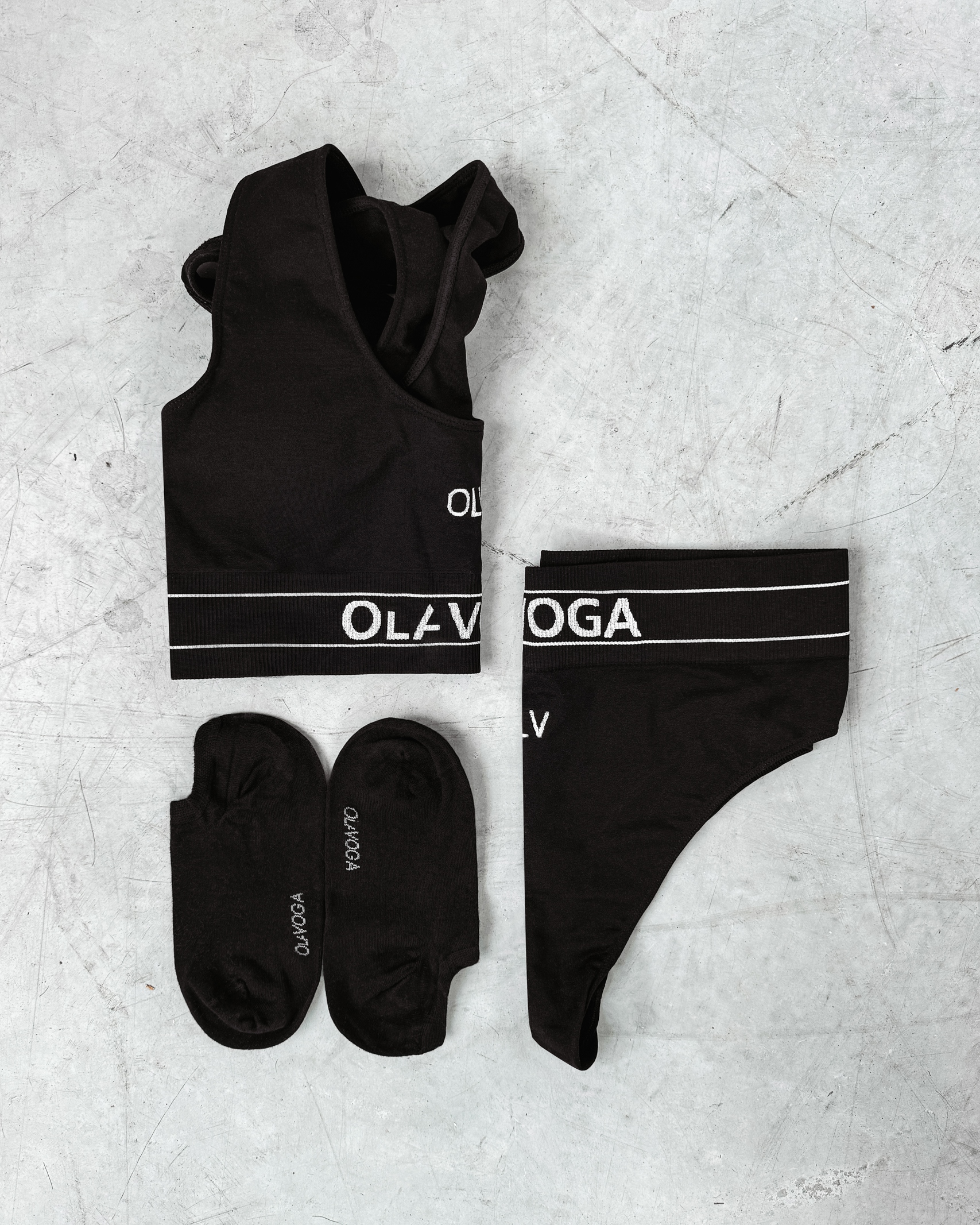 Skarpetki stopki 3PAK UNISEX MICHIKO OLAVOGA czarne