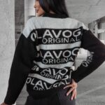 Sweter logowany EMIKO OLAVOGA czarny