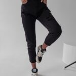 Spodnie jeansowe z efektem sprania RUBIS OLAVOGA czarne