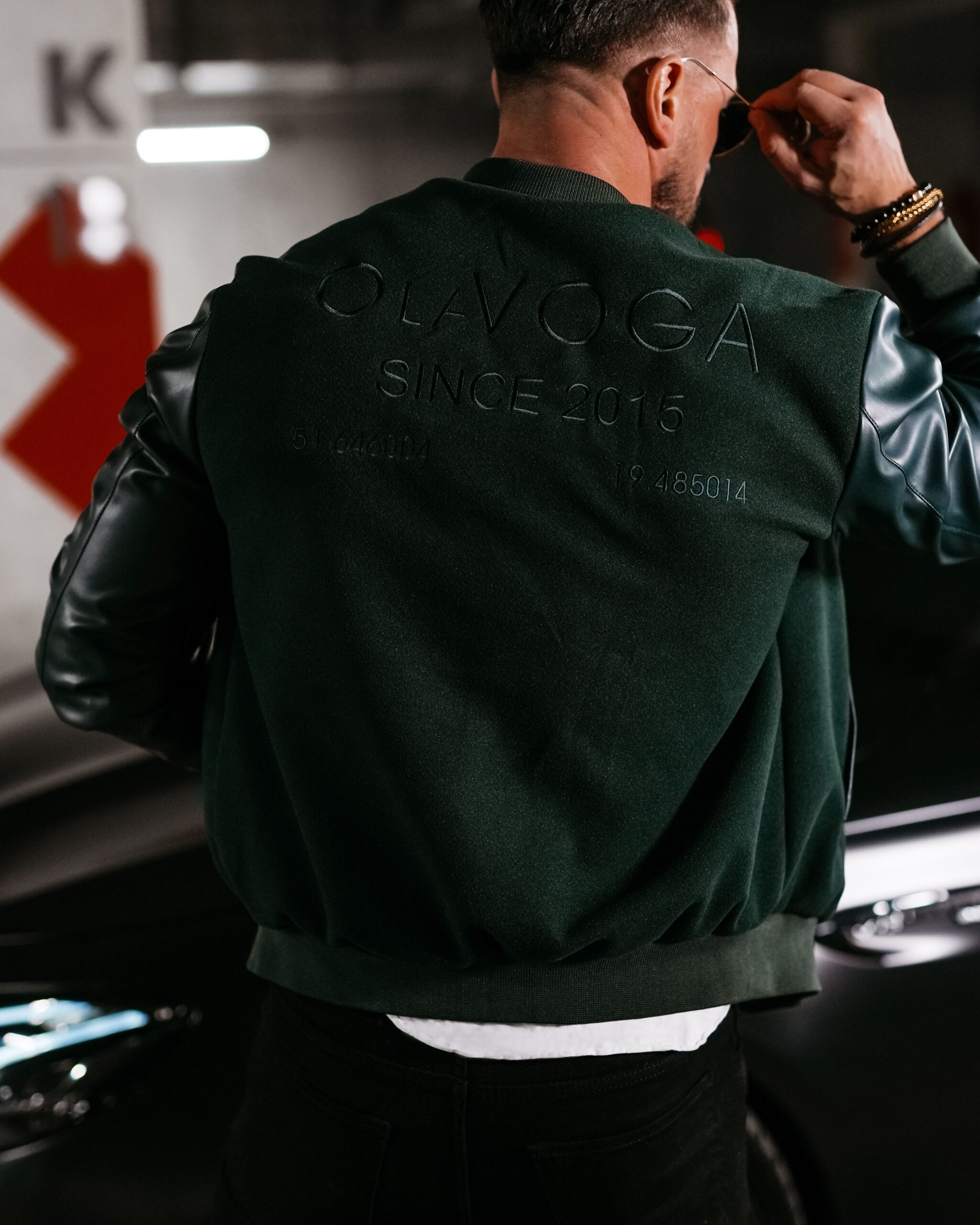 Kurtka męska bomberka BLANK OLAVOGA butelkowa