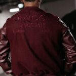 Kurtka męska bomberka BLANK OLAVOGA bordowa