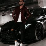 Kurtka męska bomberka BLANK OLAVOGA bordowa