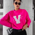 Sweter klasyczny VICI OLAVOGA różowy