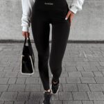 Legginsy klasyczne z wysokim stanem CARPP OLAVOGA czarne