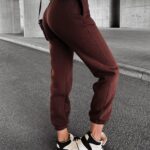 Spodnie dresowe damskie EVOLVE OLAVOGA brązowe