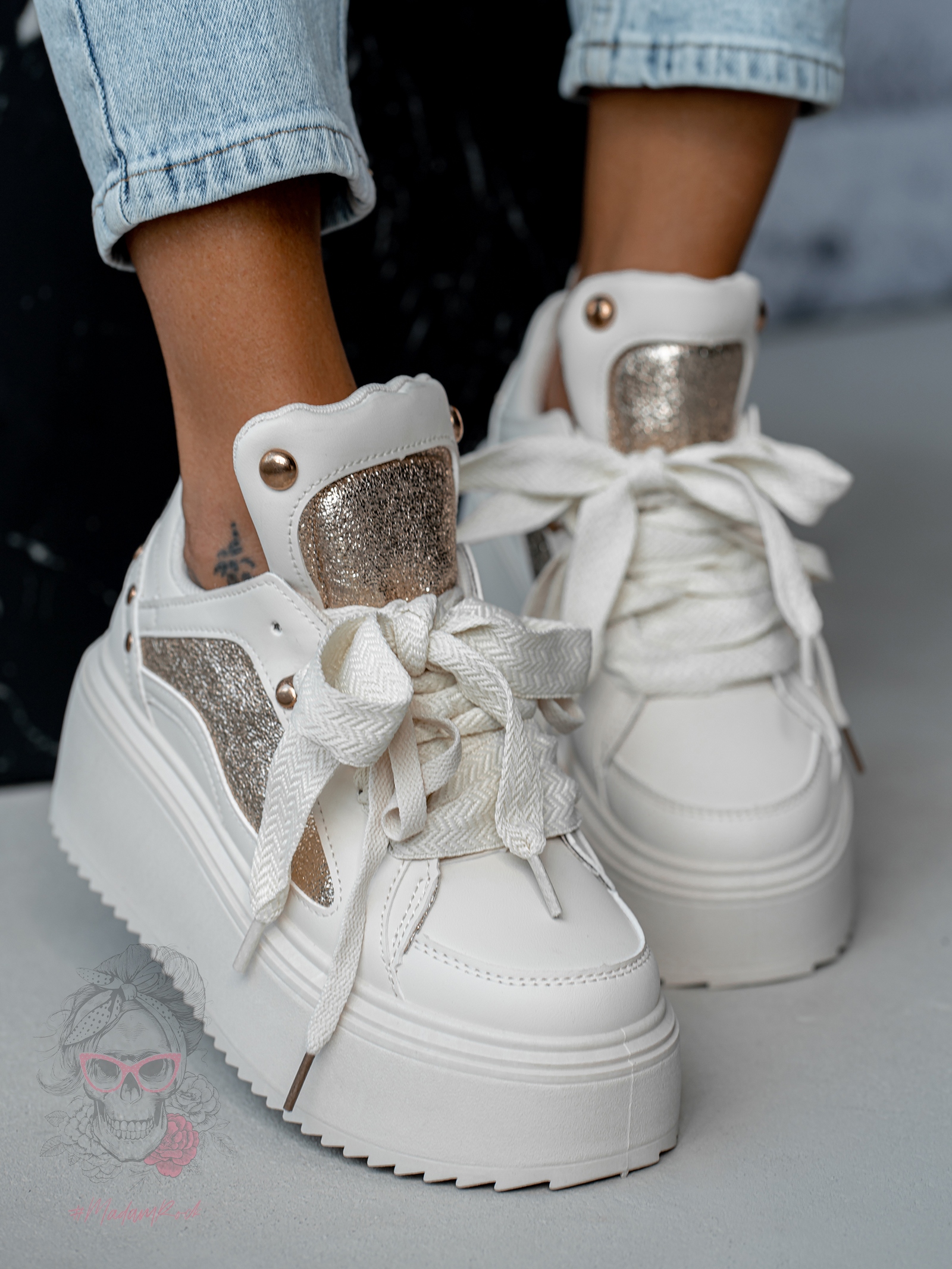 Buty sportowe Madam Toppi beżowe Buty sportowe Madam Toppi beżowe