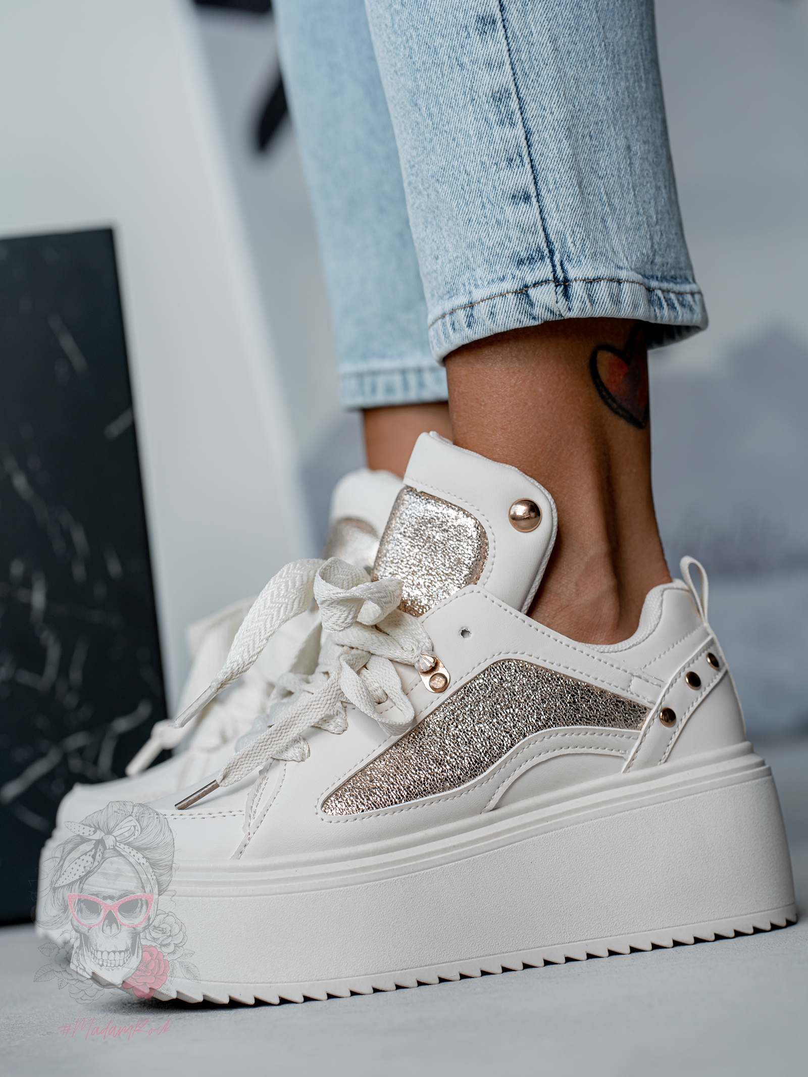 Buty sportowe Madam Toppi beżowe Buty sportowe Madam Toppi beżowe