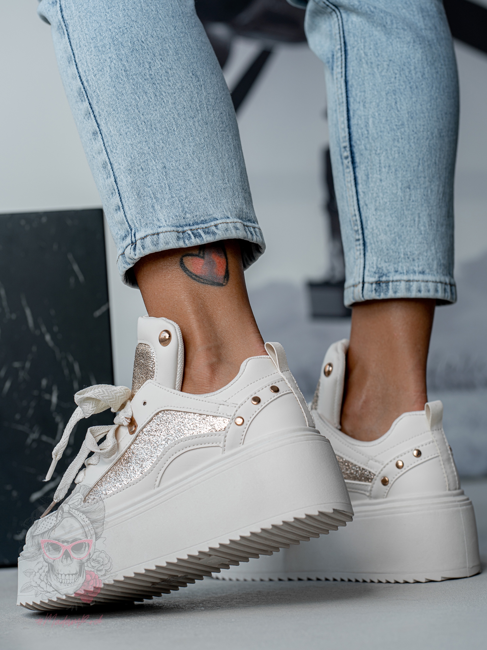 Buty sportowe Madam Toppi beżowe Buty sportowe Madam Toppi beżowe