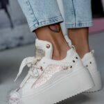 Buty sportowe Madam Toppi beżowe