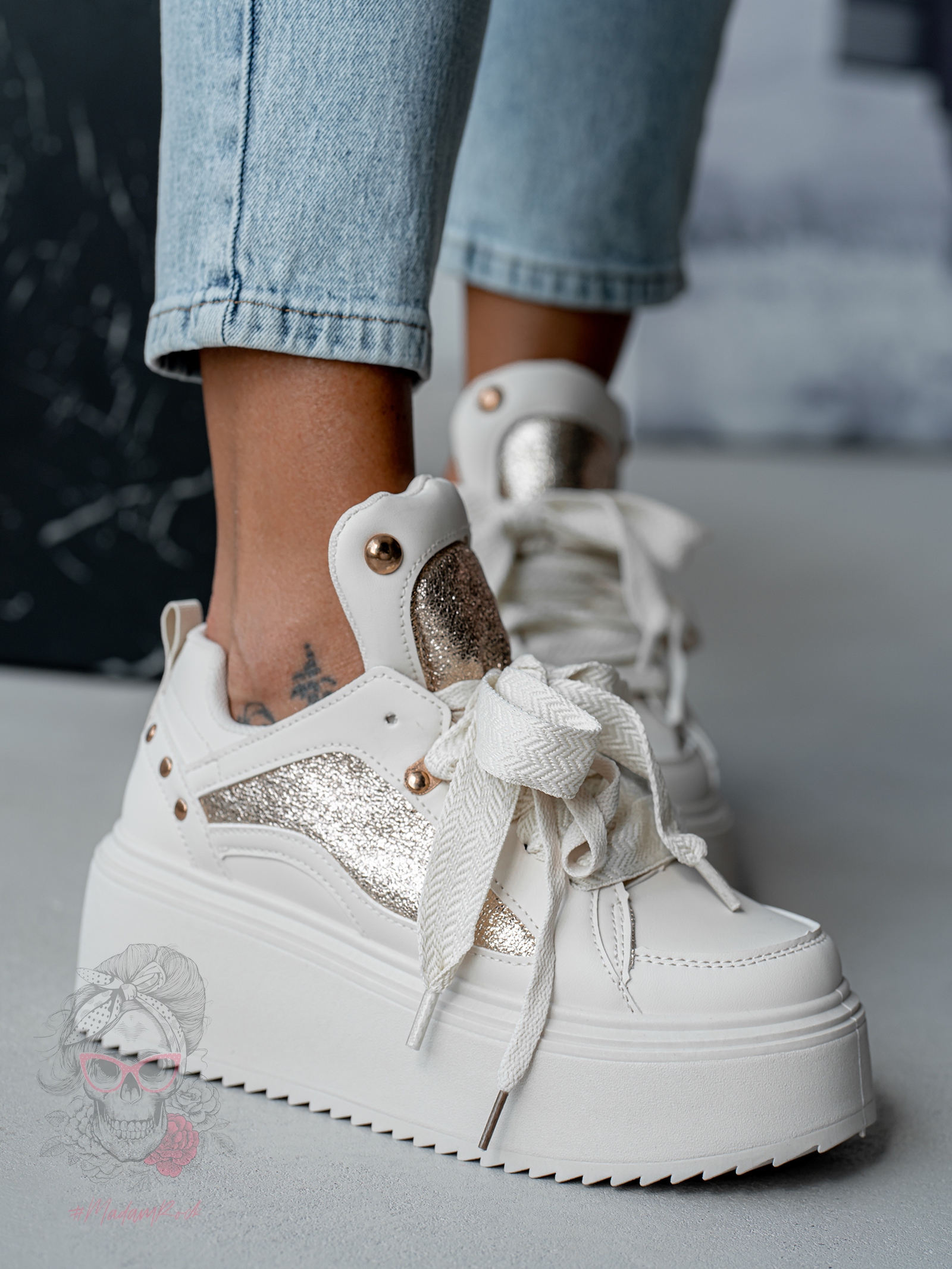 Buty sportowe Madam Toppi beżowe Buty sportowe Madam Toppi beżowe