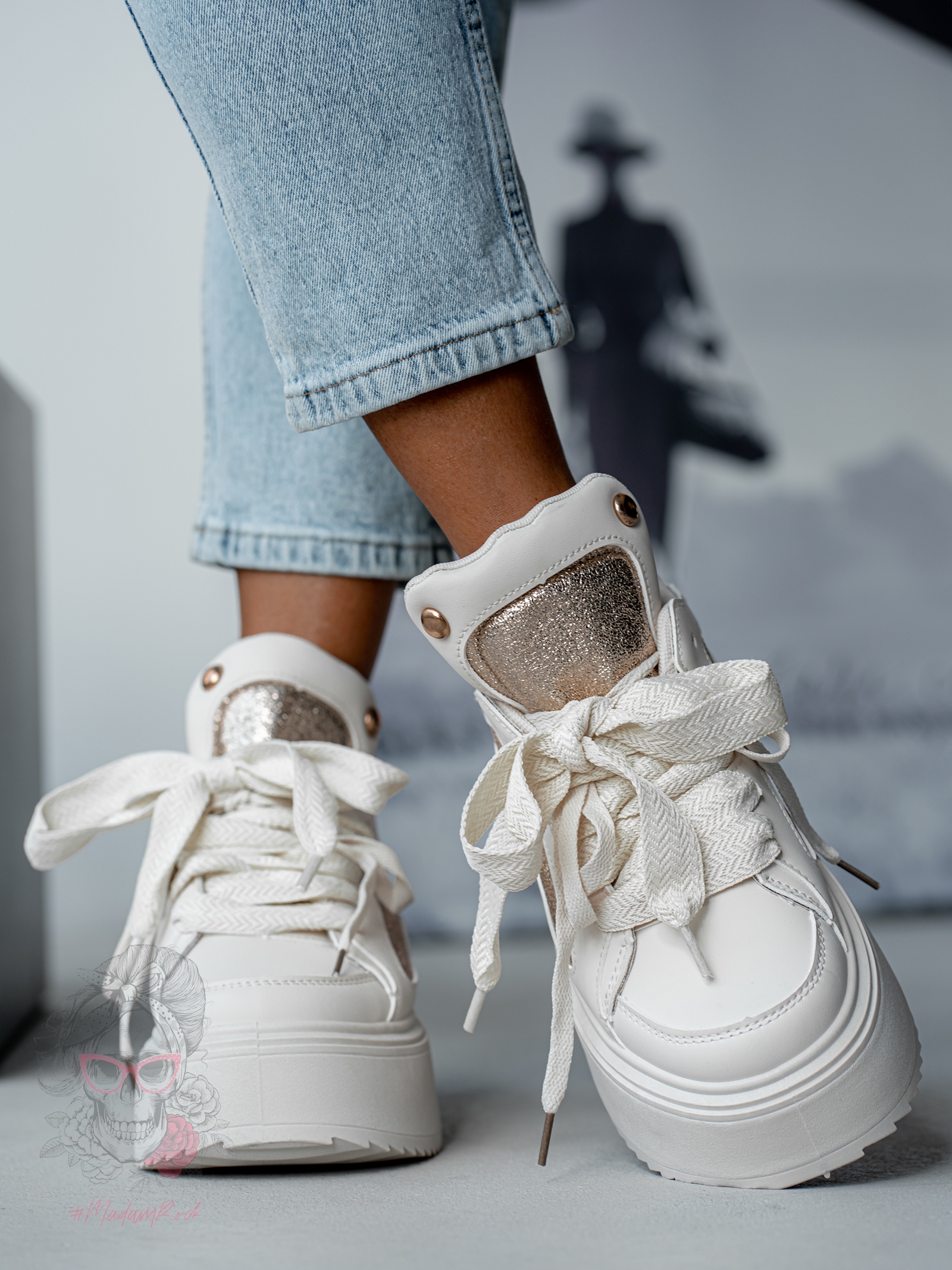 Buty sportowe Madam Toppi beżowe Buty sportowe Madam Toppi beżowe