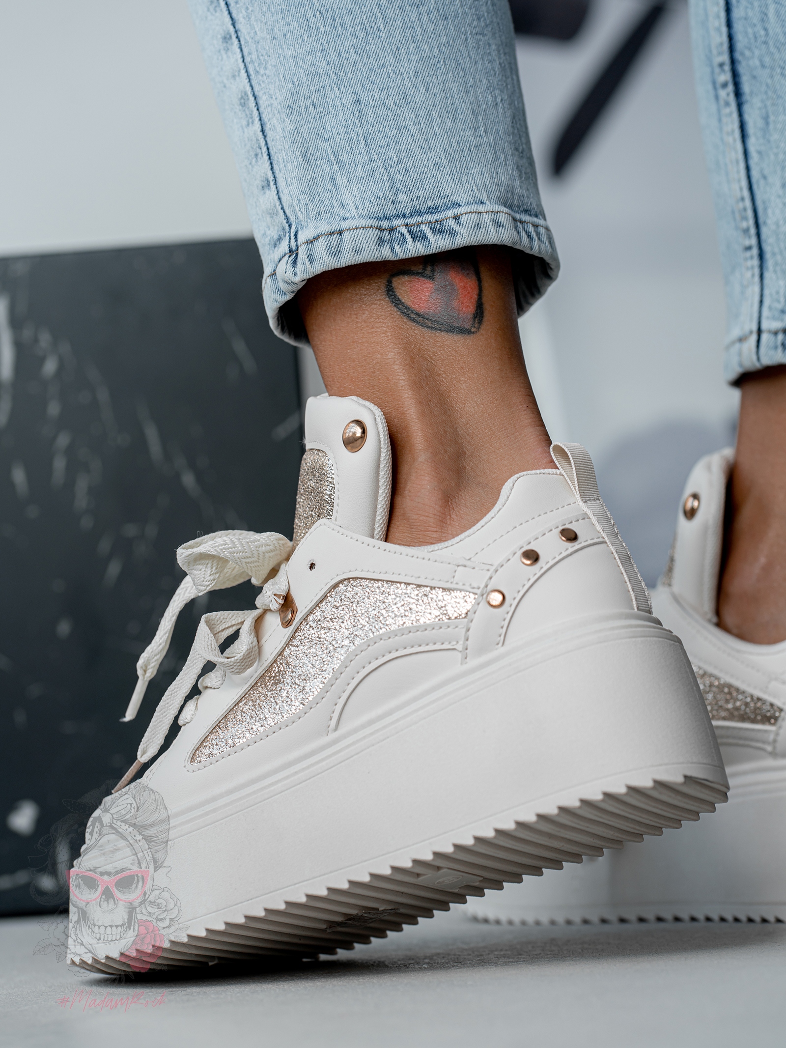 Buty sportowe Madam Toppi beżowe Buty sportowe Madam Toppi beżowe