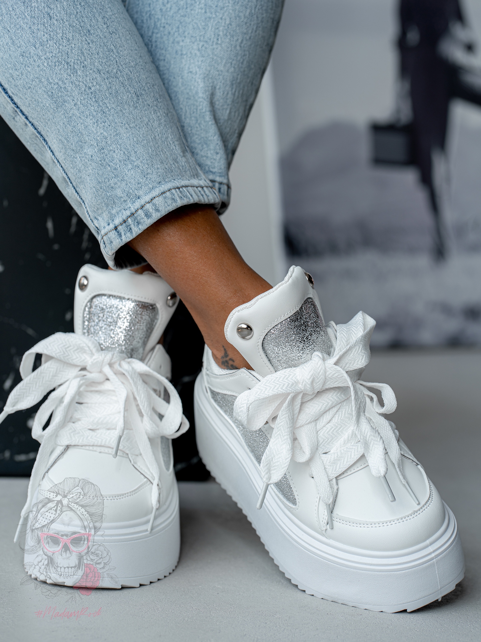 Buty sportowe Madam Toppi białe