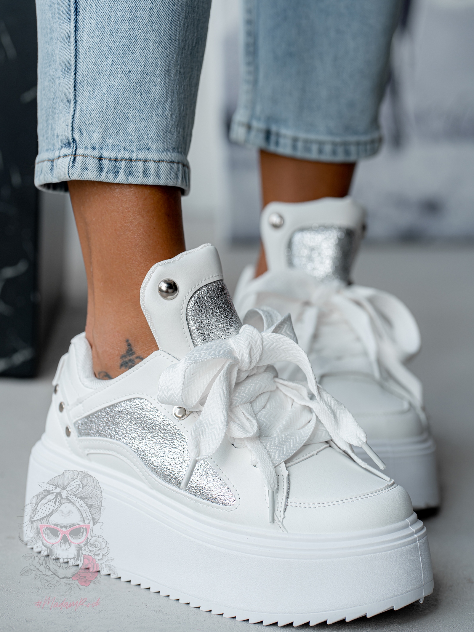 Buty sportowe Madam Toppi białe