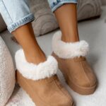 Botki wsuwane Madam Fifi karmelowe