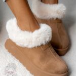 Botki wsuwane Madam Fifi karmelowe