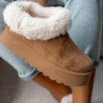 Botki wsuwane Madam Fifi karmelowe