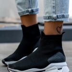 Botki skarpety Madam Rapido czarne