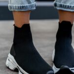 Botki skarpety Madam Rapido czarne