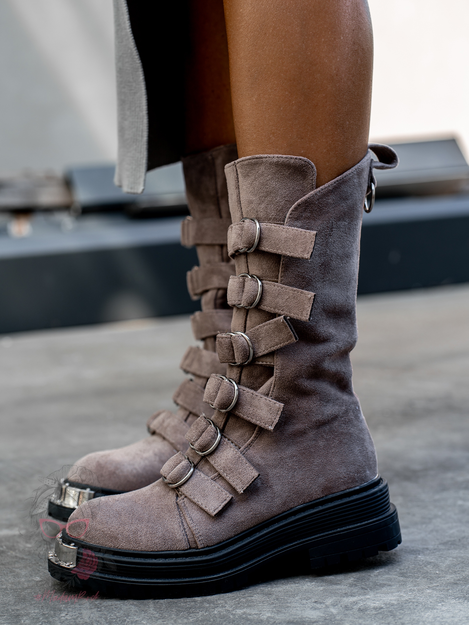 Workery z klamrami Rock Intrygo mocca