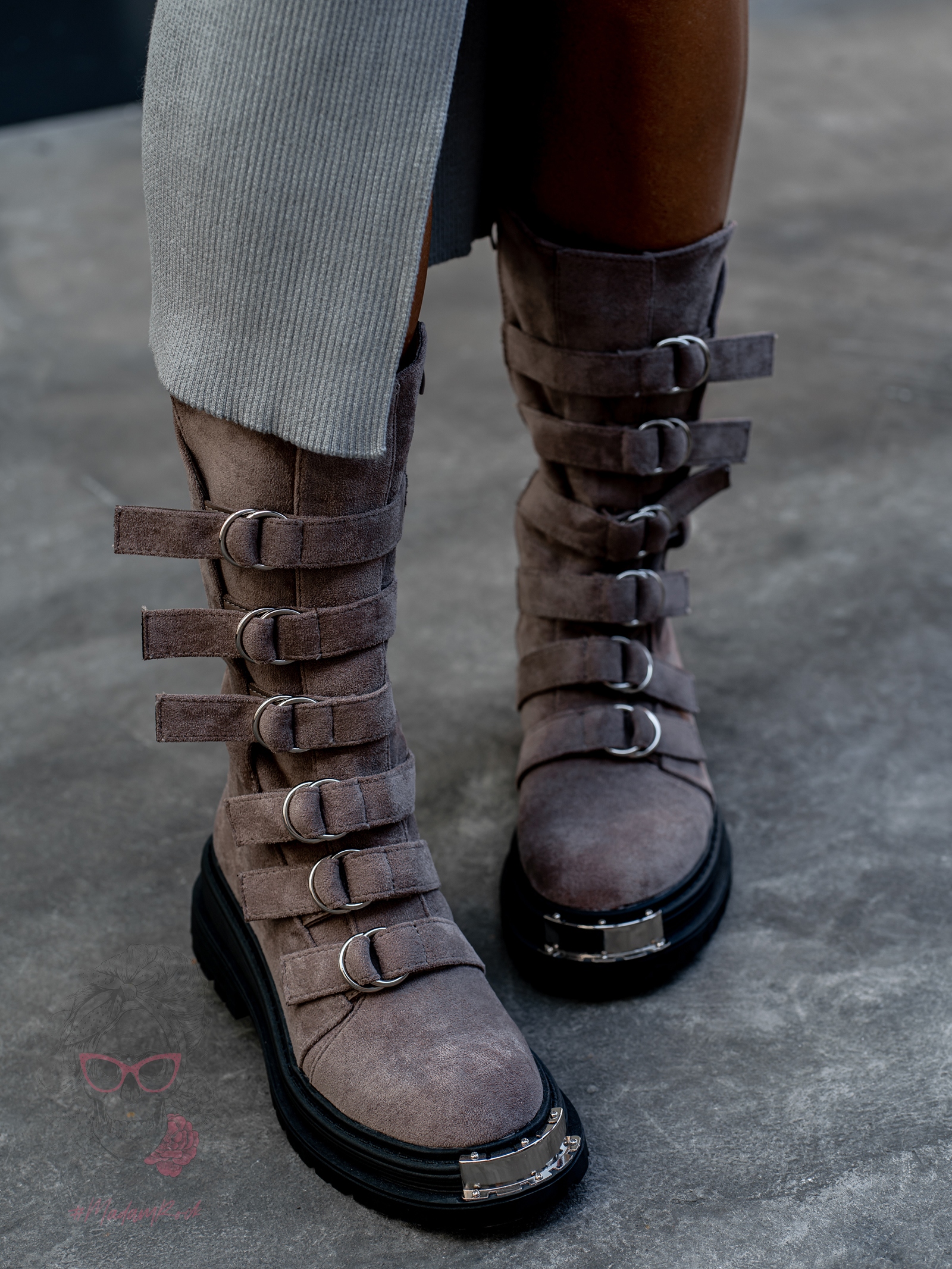 Workery z klamrami Rock Intrygo mocca