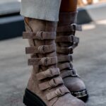 Workery z klamrami Rock Intrygo mocca