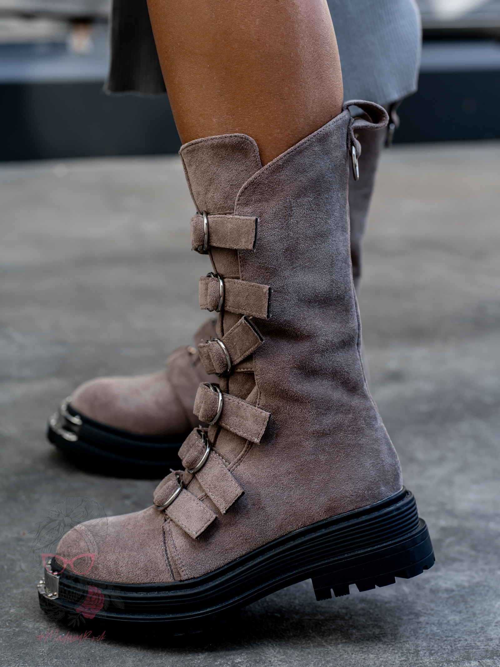 Workery z klamrami Rock Intrygo mocca