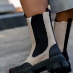 Botki motocyklowe Rock Mrok beżowe