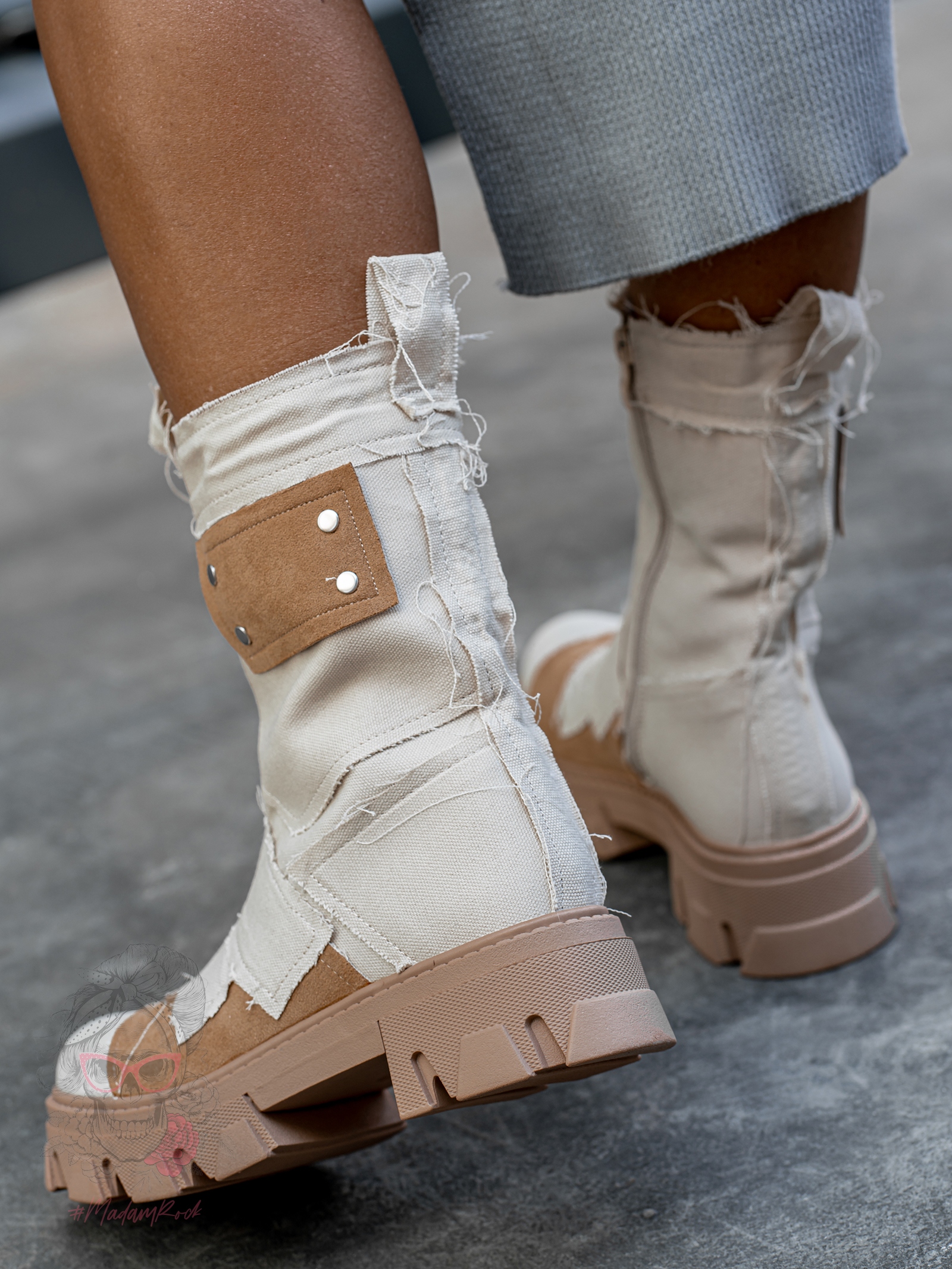 Trapery wiosenne Rock Relaxat beżowe