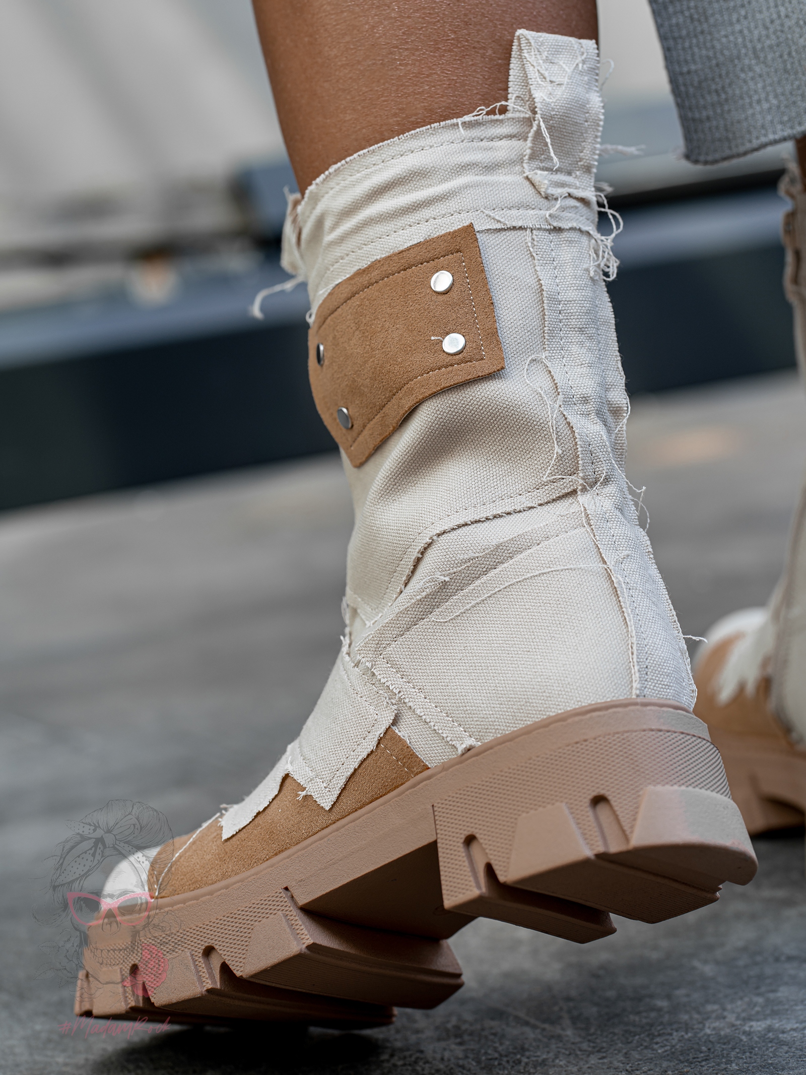 Trapery wiosenne Rock Relaxat beżowe