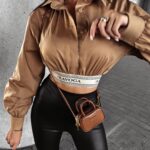 Koszula elegancka krótka SABELLA OLAVOGA beżowa