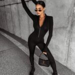 Kombinezon dopasowany elastyczny MILLS OLAVOGA czarny