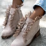 Botki sztyblety Madam Lilir beżowe