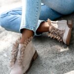 Botki sztyblety Madam Lilir beżowe