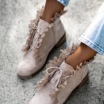 Botki sztyblety Madam Lilir beżowe