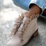 Botki sztyblety Madam Lilir beżowe