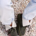 Botki z kożuszkiem Rock Meu khaki