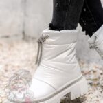 Botki śniegowce Madam List białe