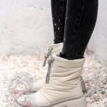 Botki śniegowce Madam List beżowe