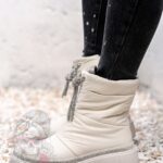 Botki śniegowce Madam List beżowe