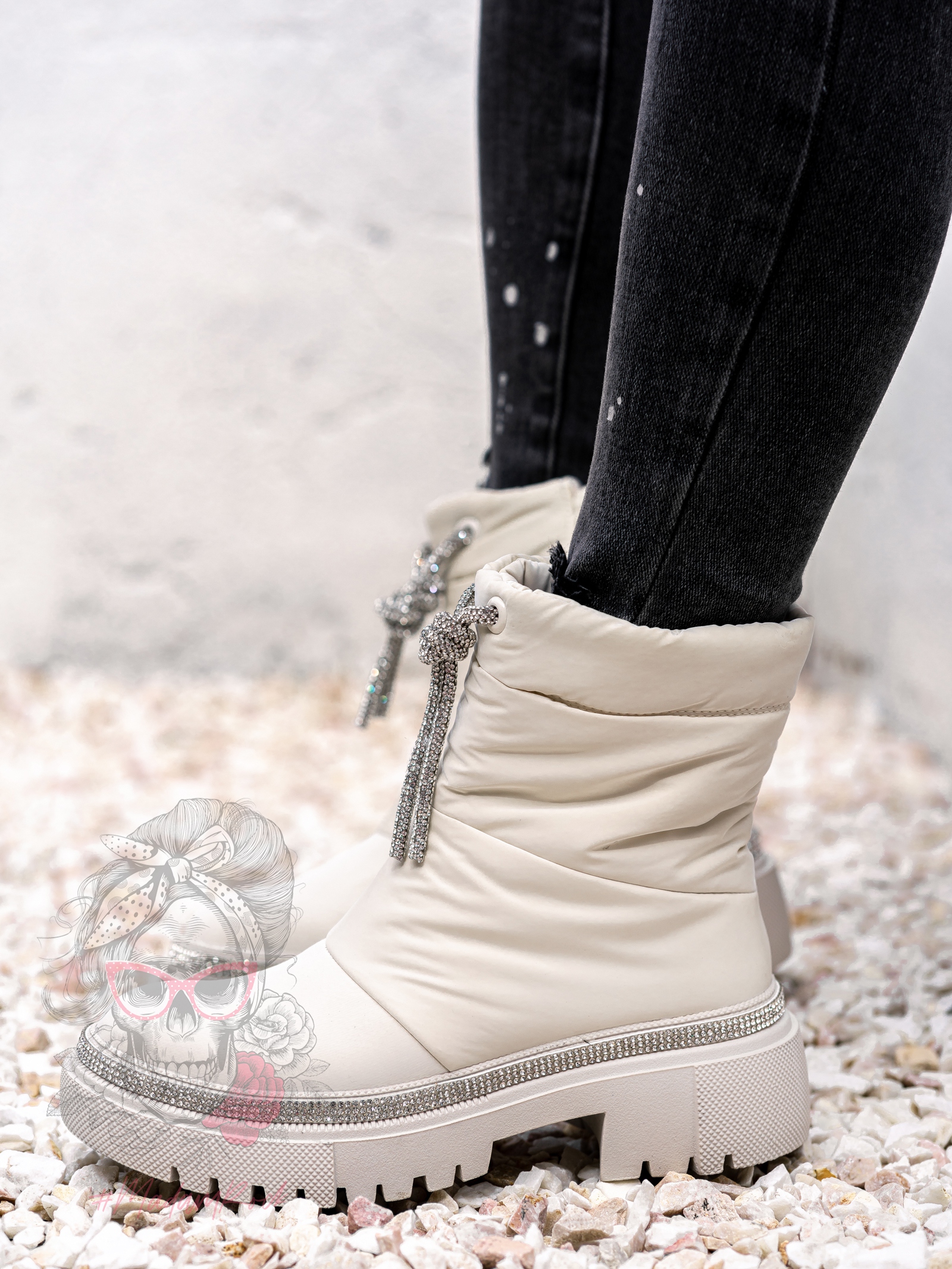 Botki śniegowce Madam List beżowe Botki śniegowce Madam List beżowe